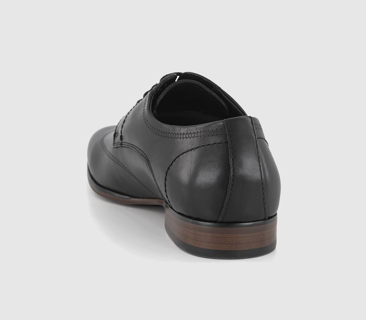 OFFICE Magnus Wingcap Leather Oxford Shoes OFFICE Magnus Wingcap Leather Oxford Shoes Black Leather