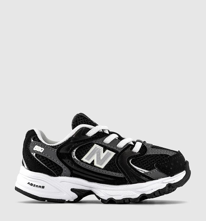 New Balance 530 Infant Trainers Black White