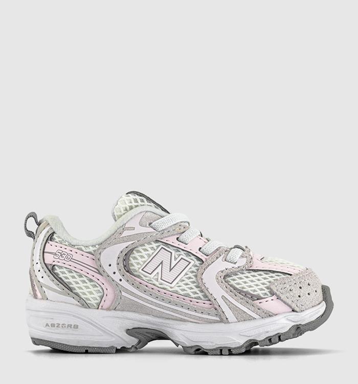 New Balance 530 Infant Trainers Grey Matter Pink Salt