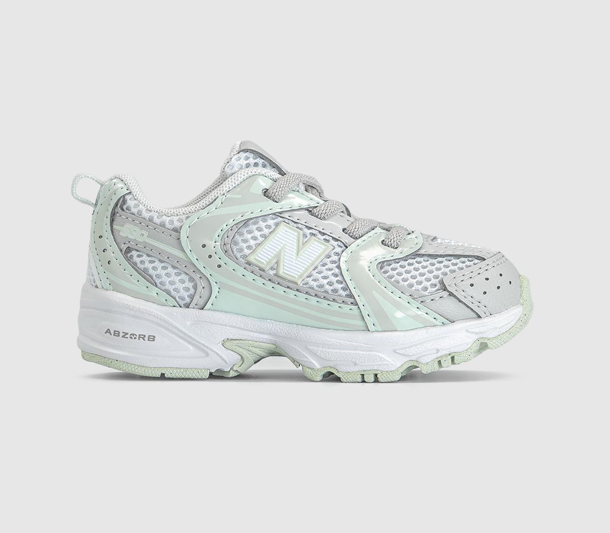 New Balance 530  Trainers Matter Mint Water Grey in Kids  Size 5, Office Shoes