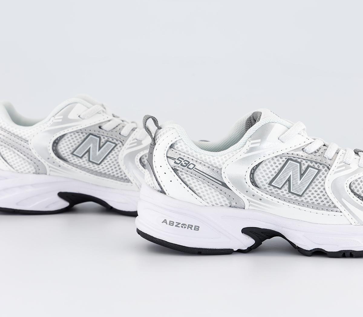 New Balance530 Youth Trainers White Silver