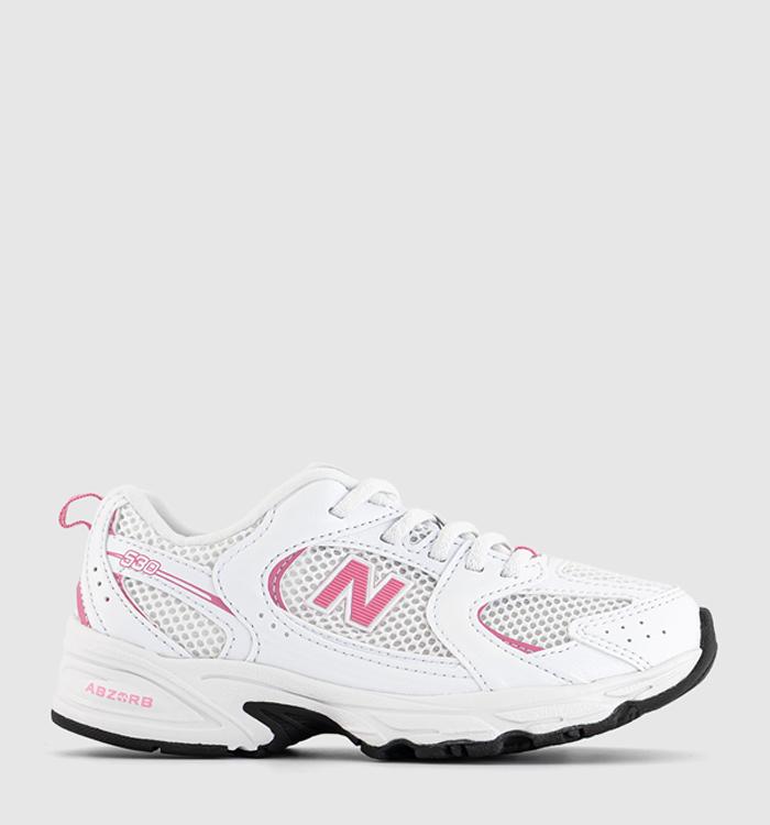 New Balance 530 Youth Trainers Fuchsia White
