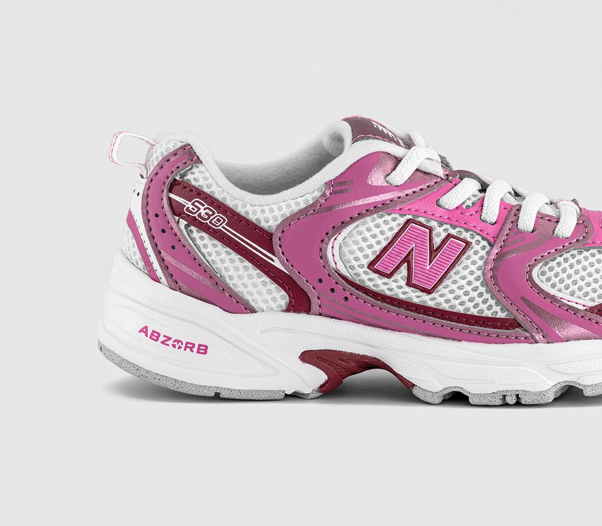 New Balance530 Youth TrainersPink Satin Shadow Red