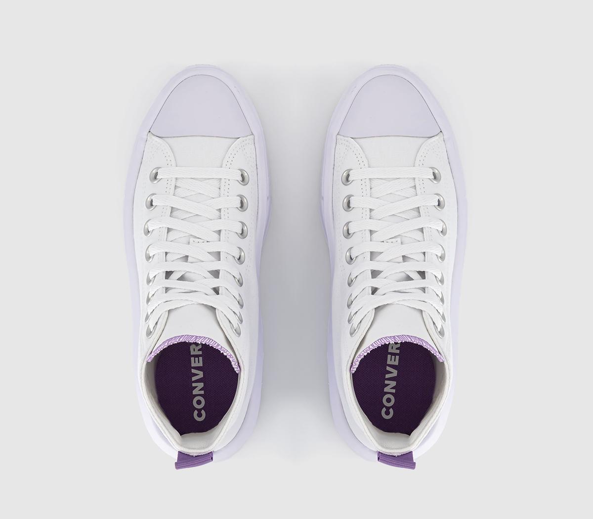 ConverseAll Star Move Jnr TrainersWhite Pixel Purple