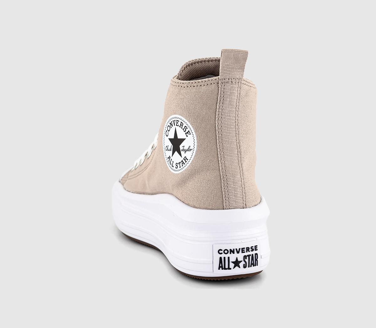 ConverseAll Star Move Junior TrainersWonder Stone White Black