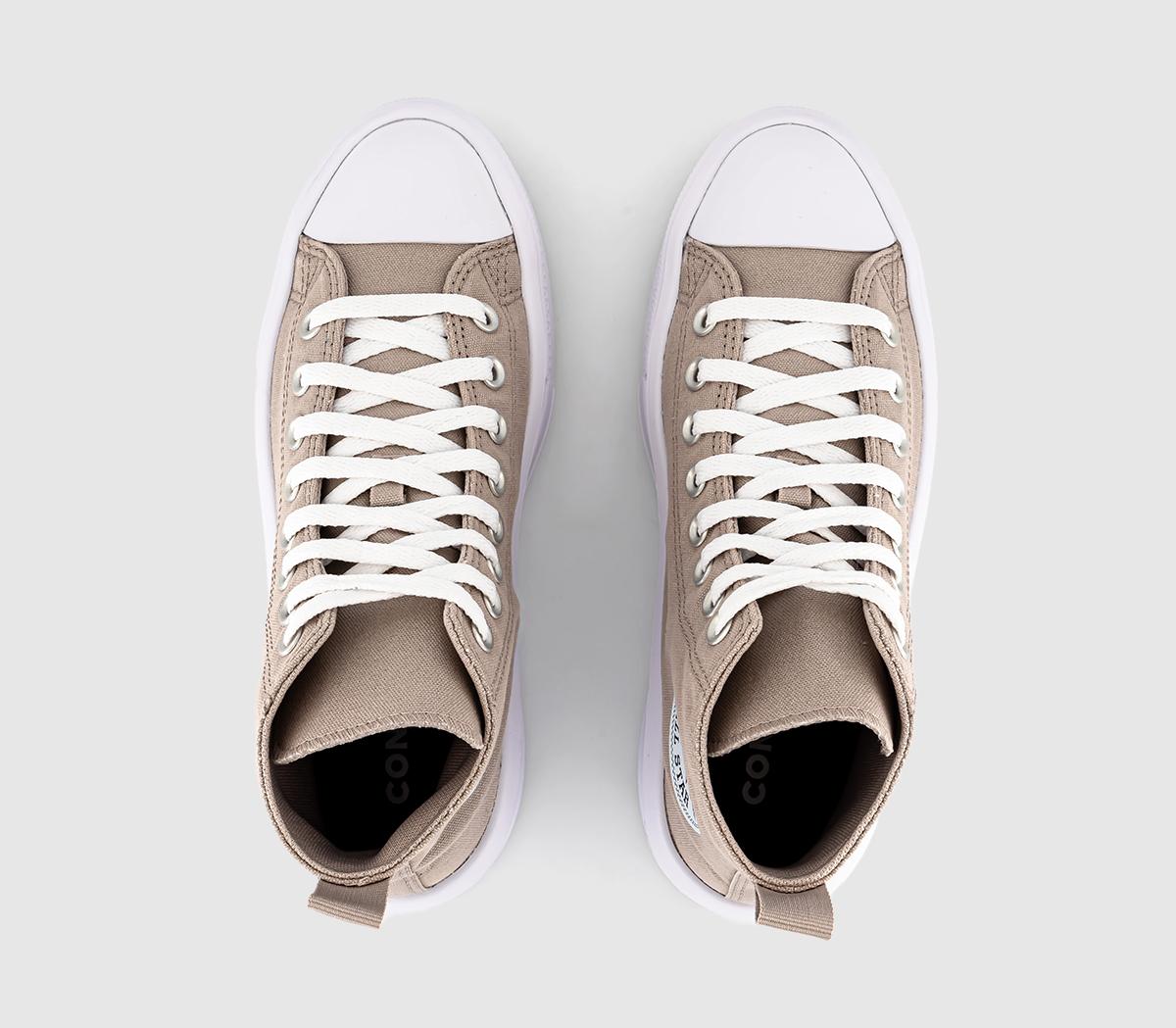 ConverseAll Star Move Junior TrainersWonder Stone White Black