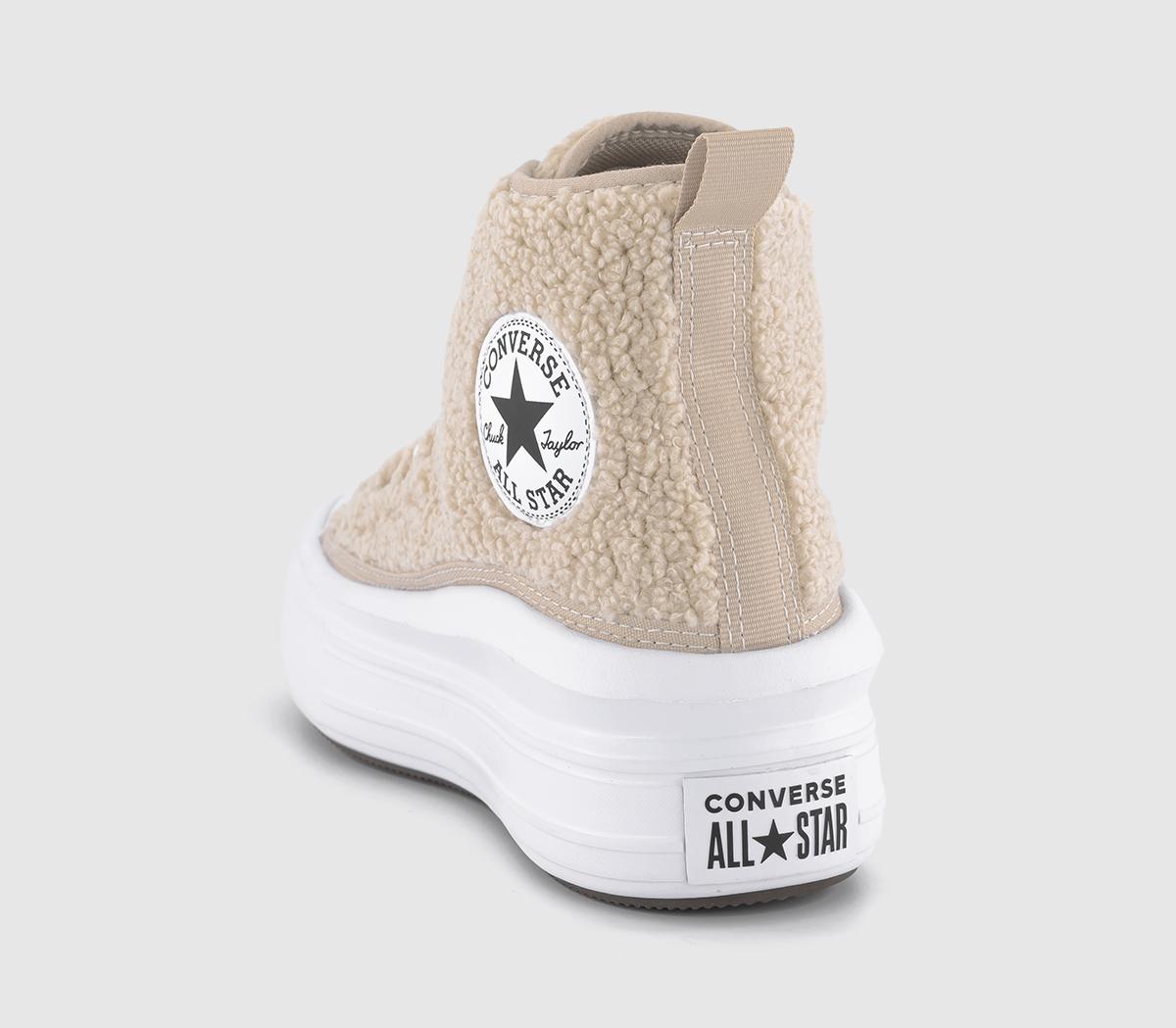 ConverseAll Star Move Junior Trainers Beach Stone White Black