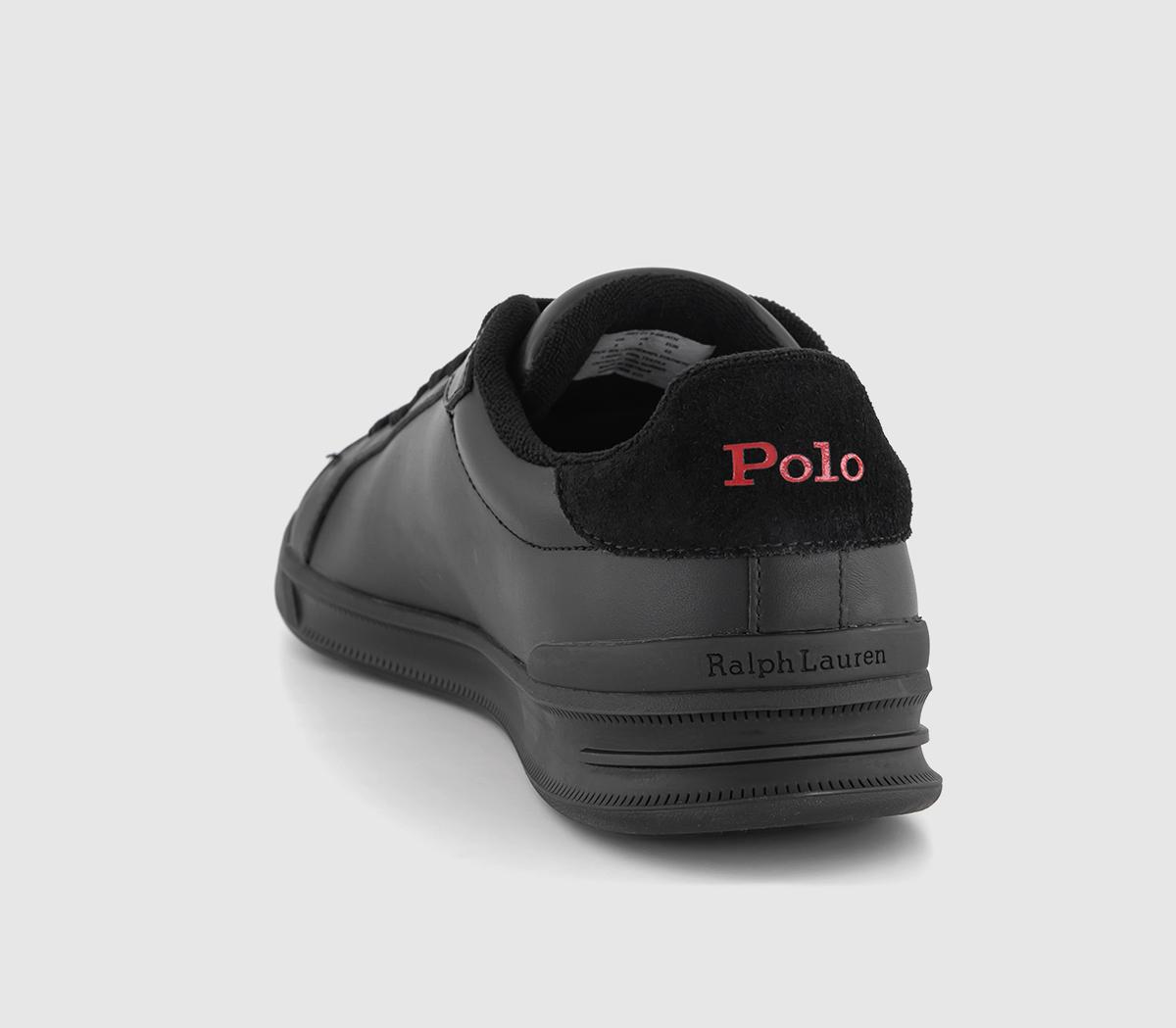 Polo Ralph LaurenHeritage Court Trainers Black Red
