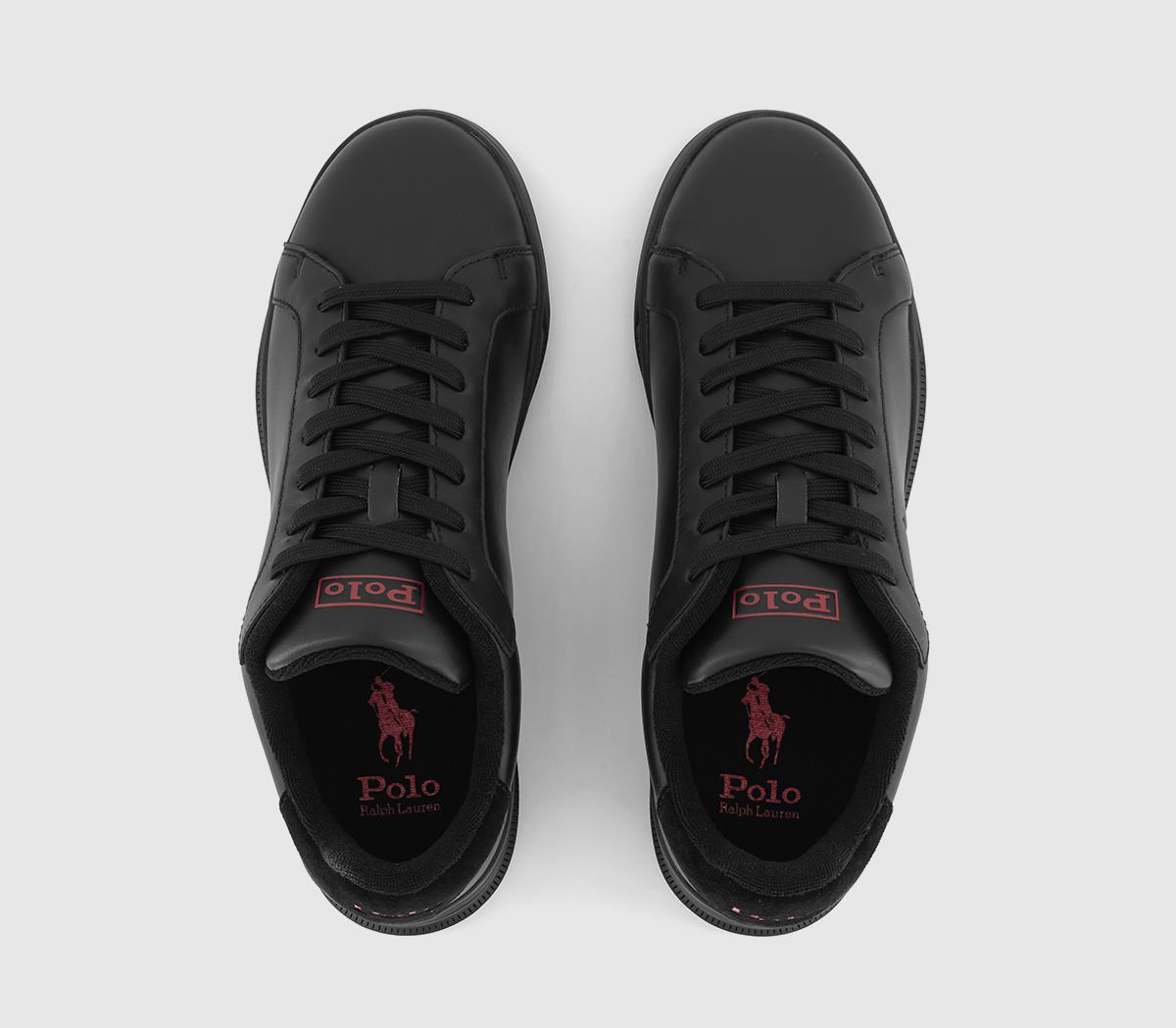 Polo Ralph LaurenHeritage Court Trainers Black Red