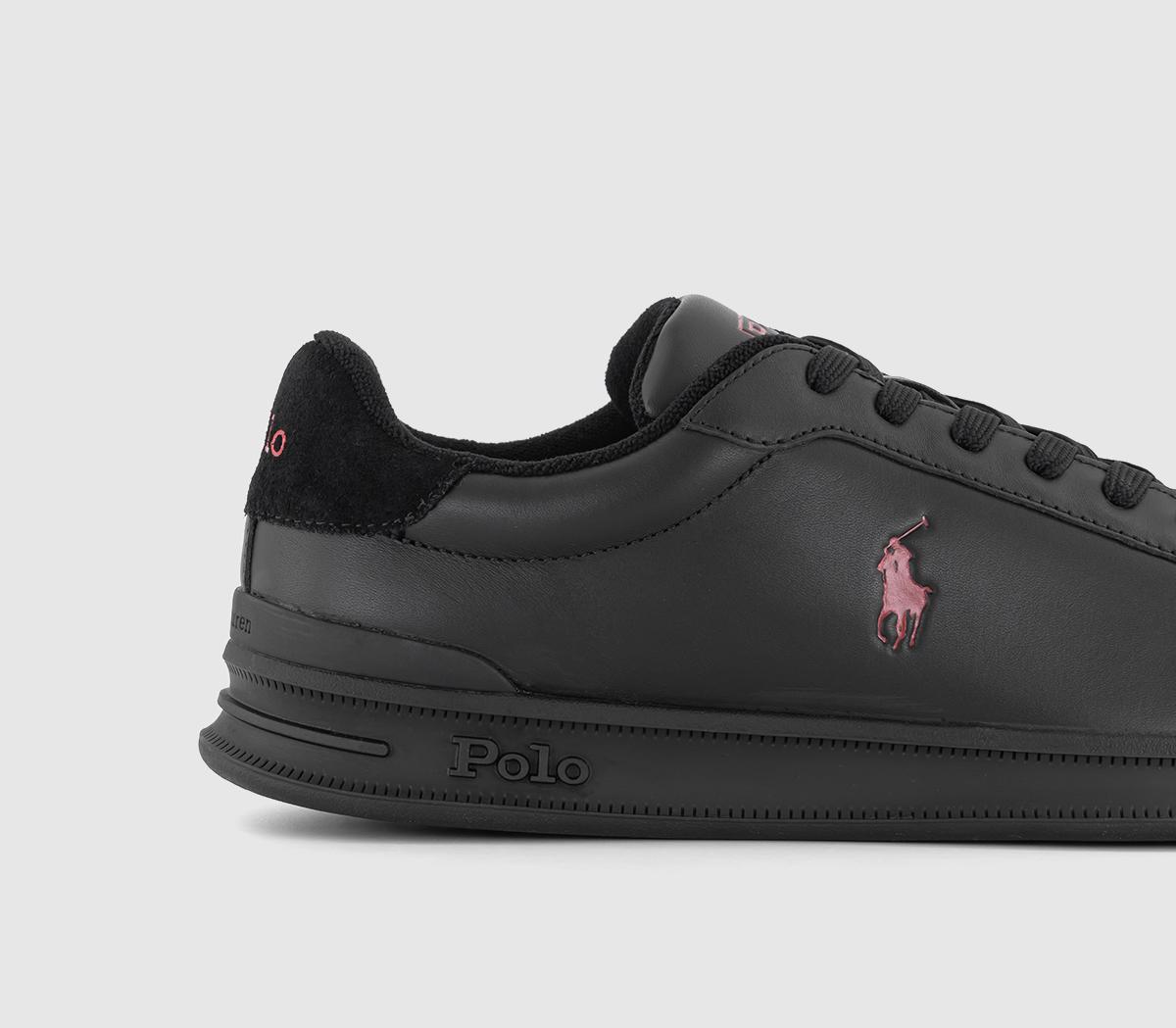 Polo Ralph LaurenHeritage Court Trainers Black Red