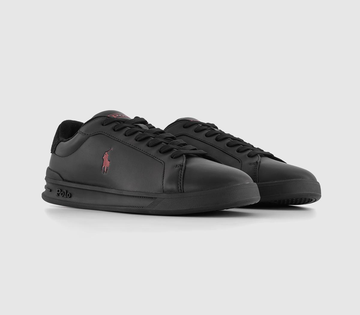 Polo Ralph LaurenHeritage Court Trainers Black Red