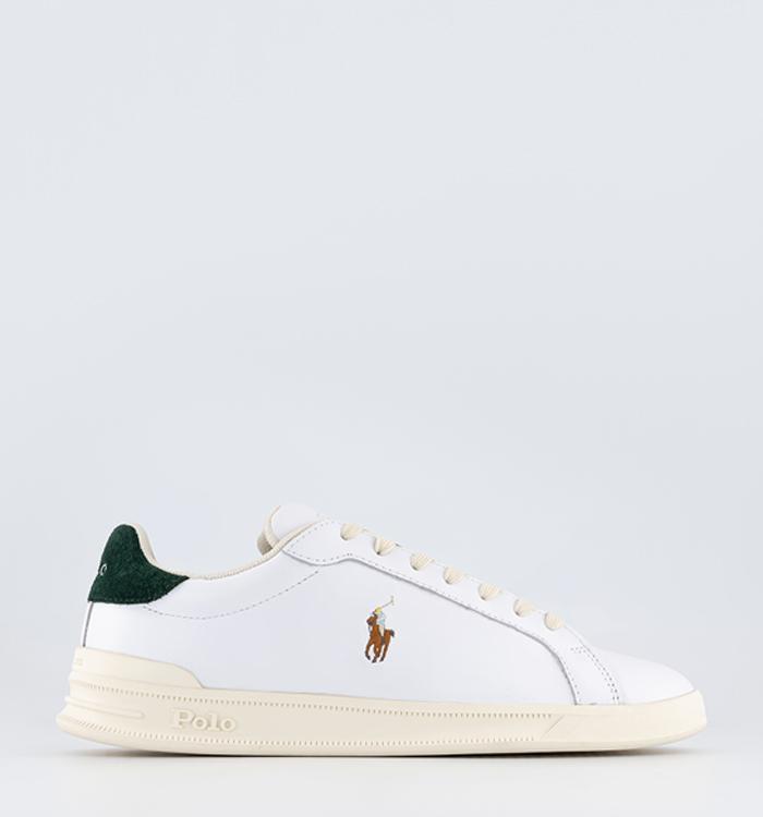 Mens ralph lauren white 2025 trainers