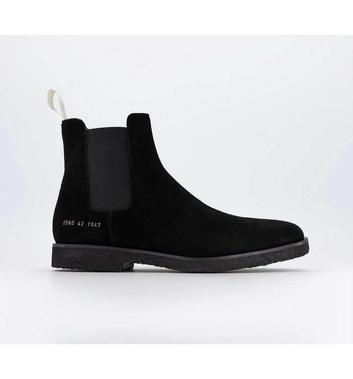 Common Projects Chelsea Boots Black Suede