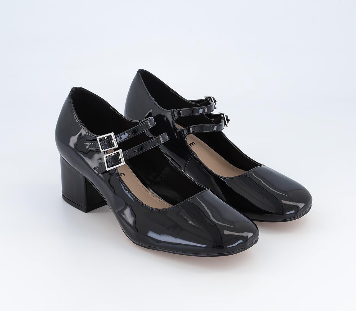 OFFICEMary Heeled Mary Jane Shoes Black Patent