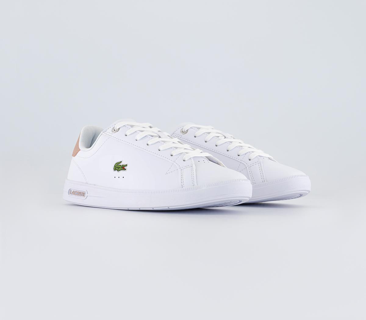 Lacoste Womens Graduate Pro Trainers Pink White, 3
