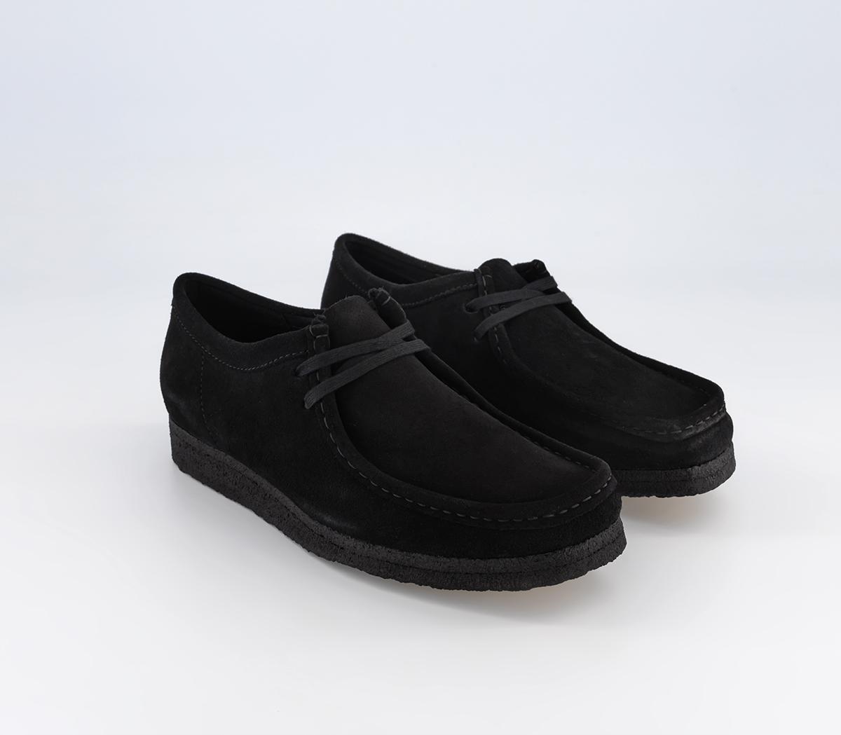 Clarks Originals Clarks Originals Mens Wallabee Black Suede - Men's ...