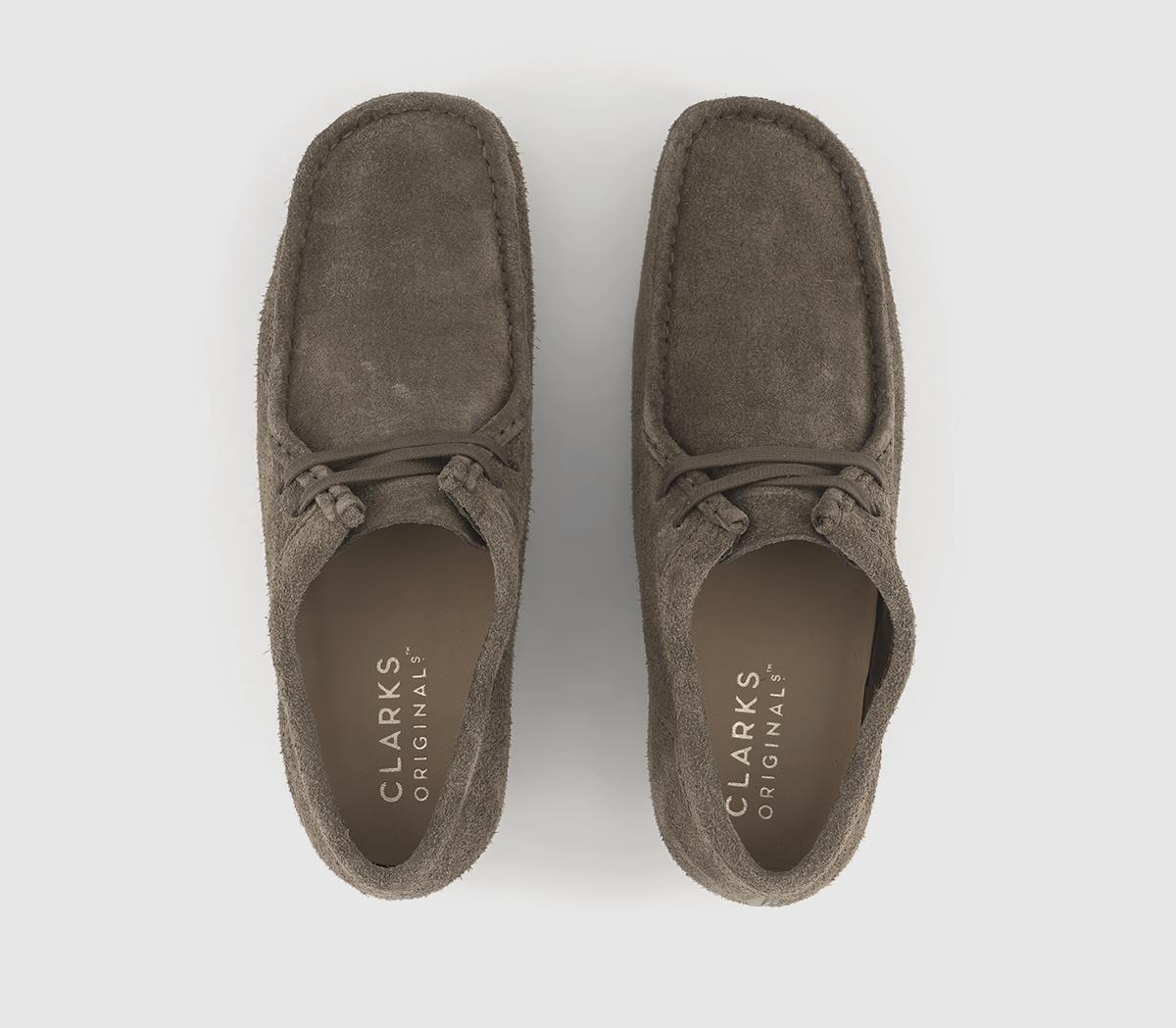 Clarks OriginalsClarks Originals Mens Wallabee ShoesDark Grey Suede