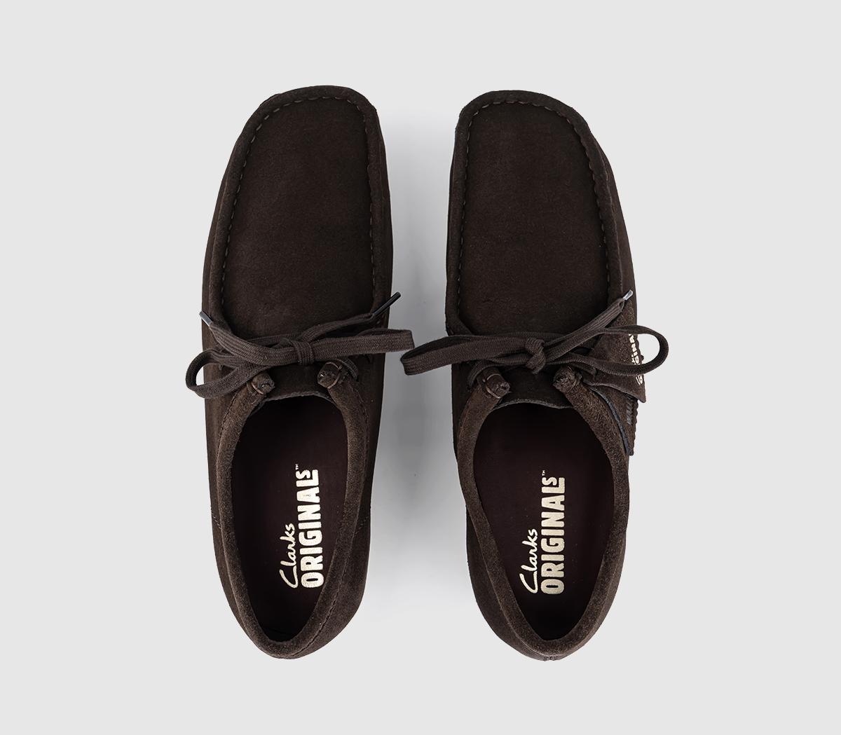 Clarks OriginalsClarks Originals Mens Wallabee ShoesDark Brown Suede
