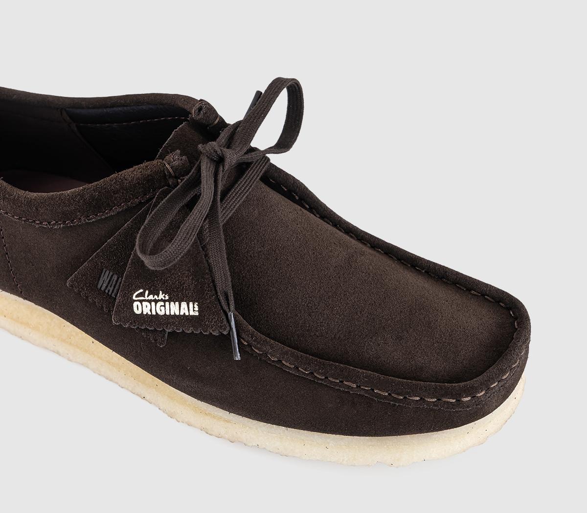 Clarks OriginalsClarks Originals Mens Wallabee ShoesDark Brown Suede