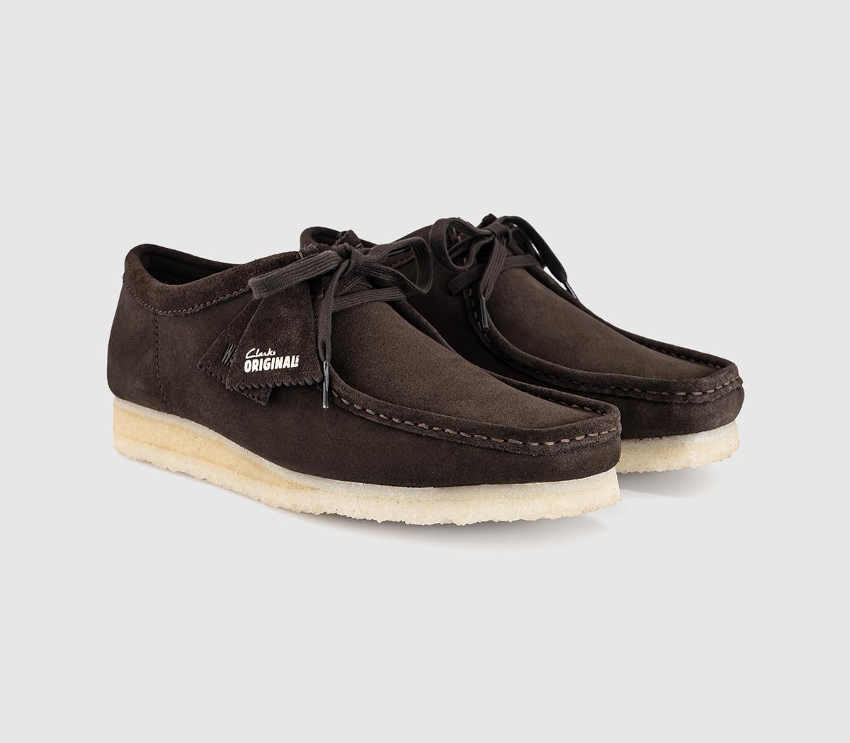 Clarks OriginalsClarks Originals Mens Wallabee ShoesDark Brown Suede