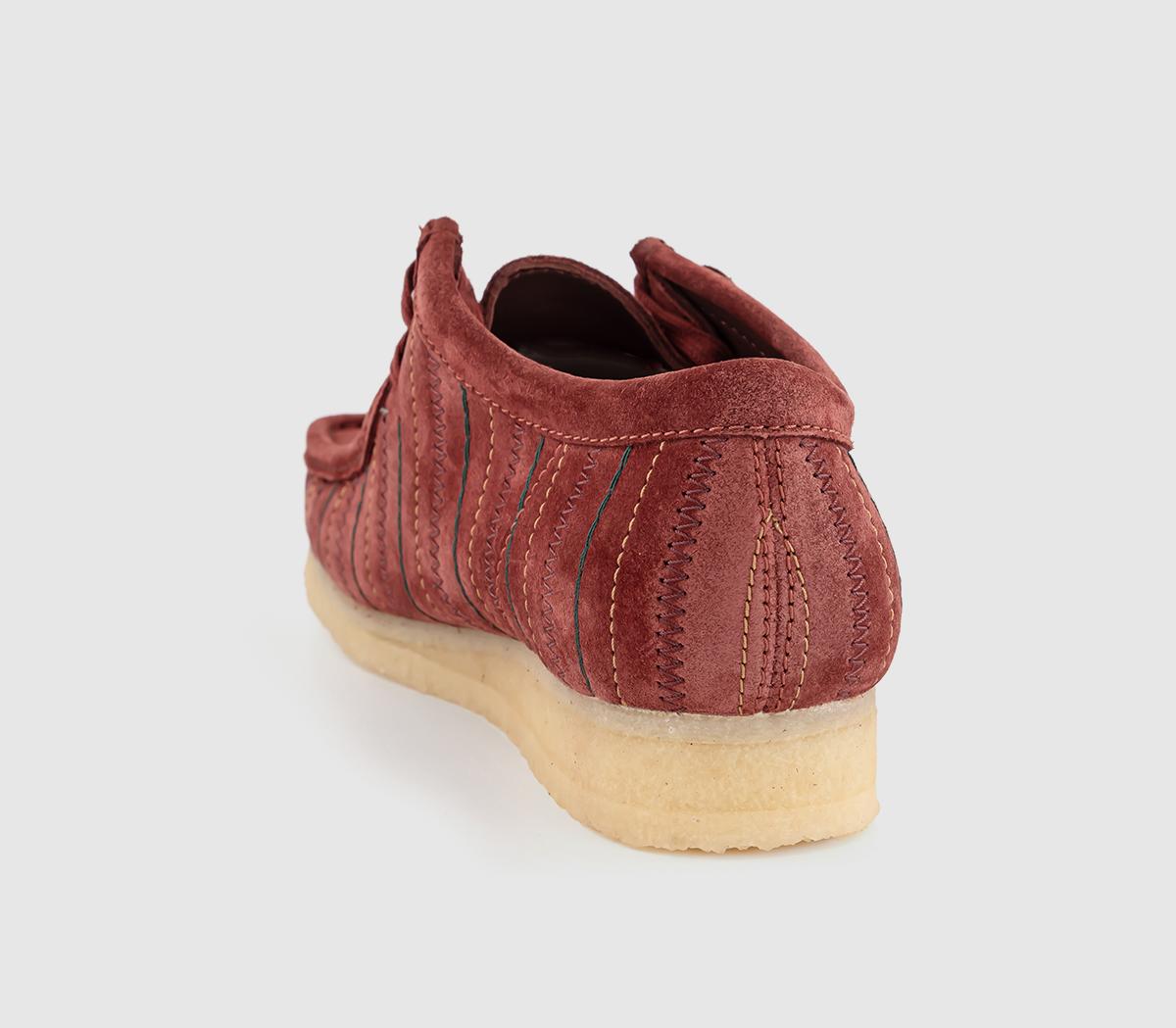 Clarks Originals Clarks Originals Mens Wallabee Shoes Burgundy