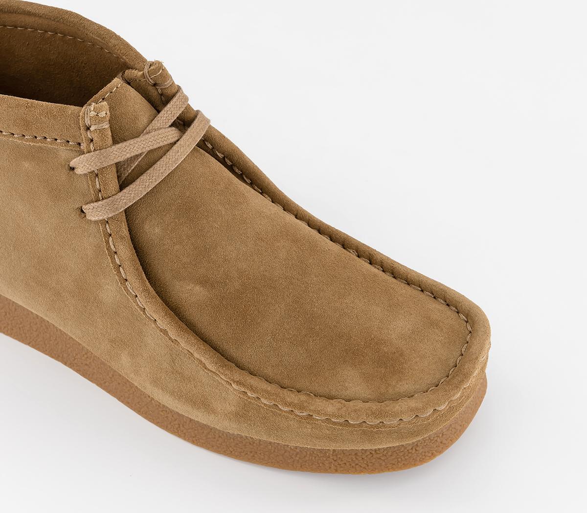 Clarks Wallabee Evo Boots Dark Sand Suede Men's Casual Shoes