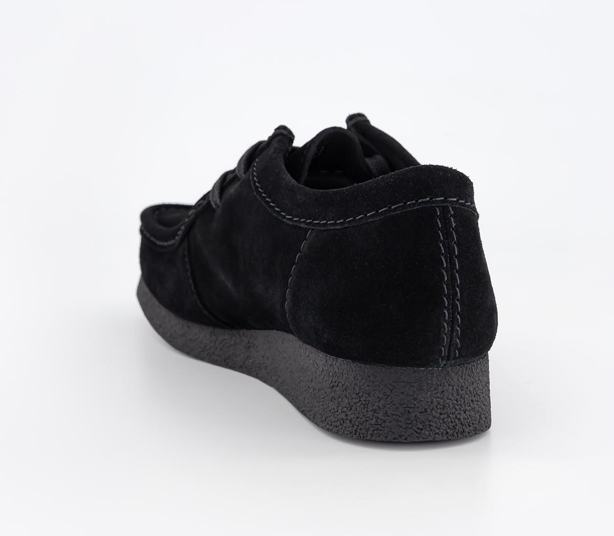 Clarks Boots & Shoes Wallabee Evo Black Suede - Men's Casual Shoes