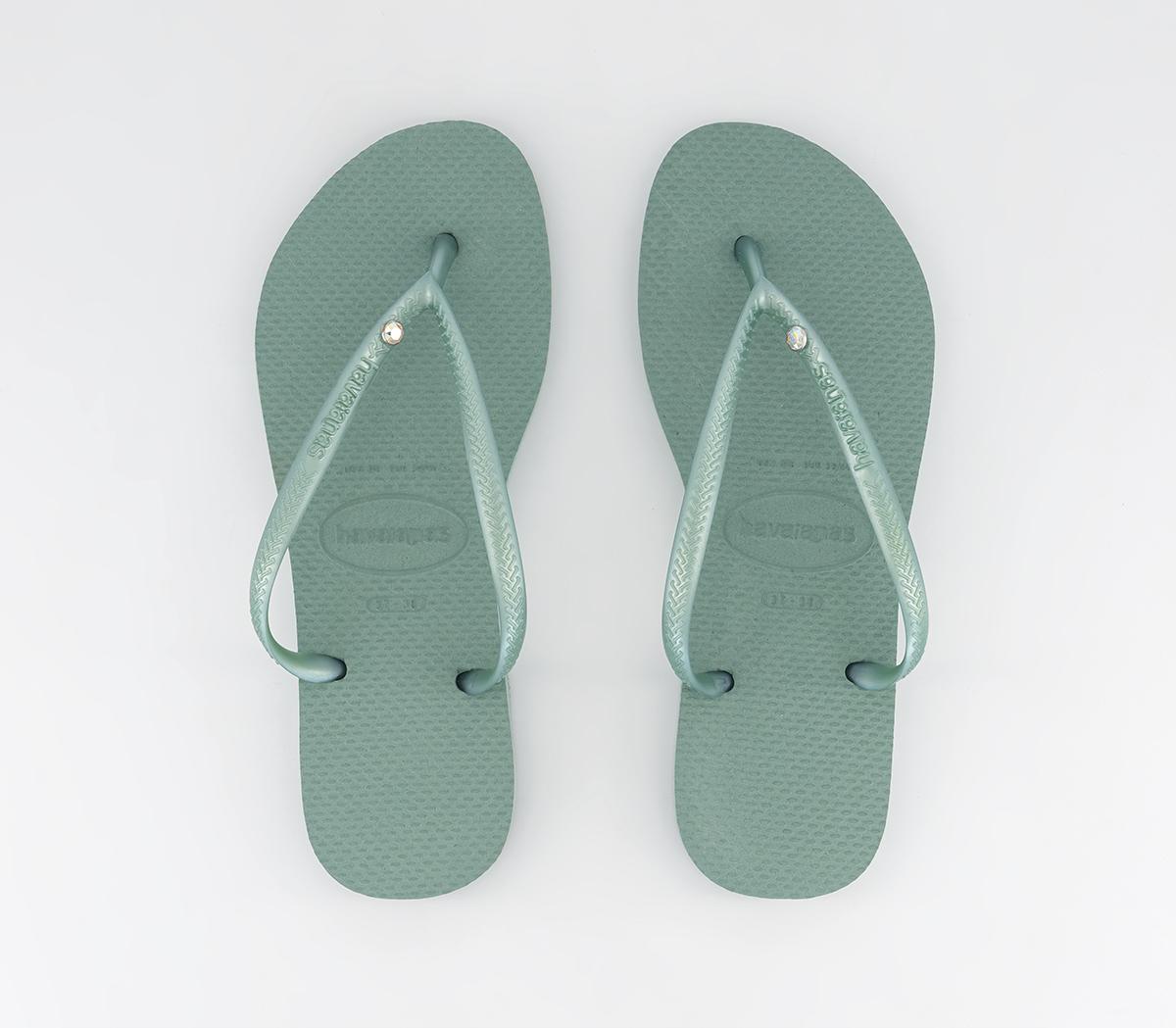 Havaianas Slim Crystal Sw II Flip Flops Havaianas Slim Crystal Sw II Flip Flops Clay