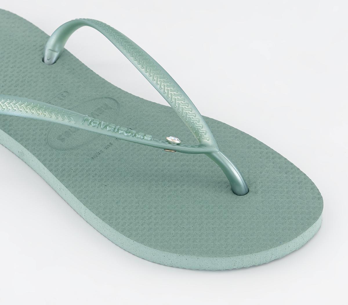 Havaianas Slim Crystal Sw II Flip Flops Havaianas Slim Crystal Sw II Flip Flops Clay