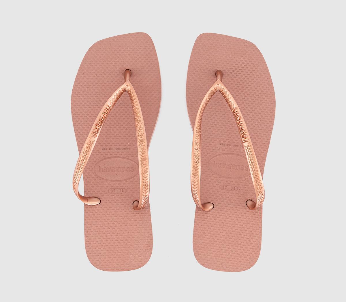 HavaianasSlim Square Flip Flops HavaianasSlim Square Flip FlopsCrocus Rose