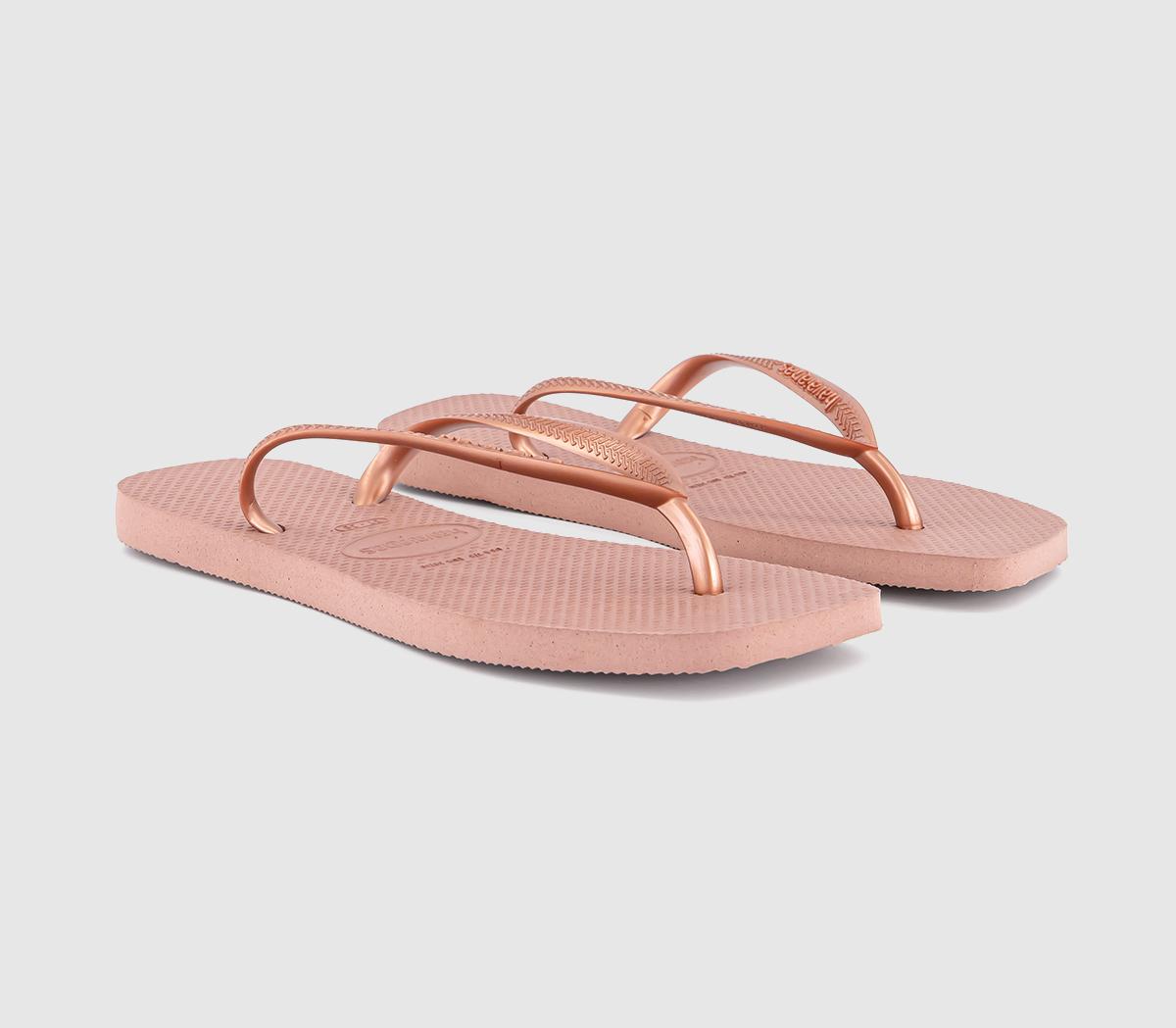 HavaianasSlim Square Flip Flops HavaianasSlim Square Flip FlopsCrocus Rose