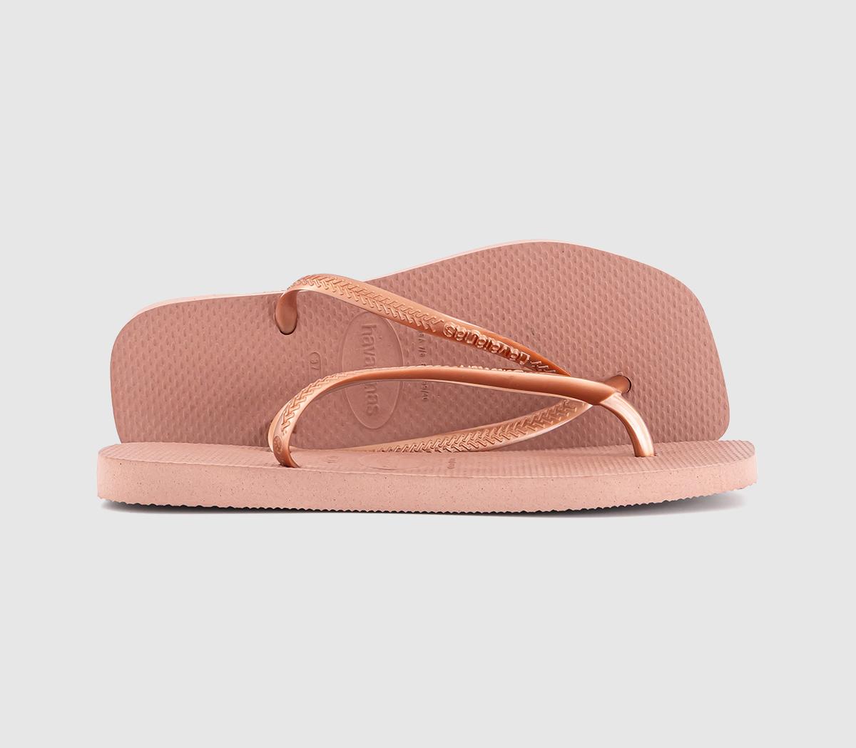 HavaianasSlim Square Flip Flops HavaianasSlim Square Flip FlopsCrocus Rose