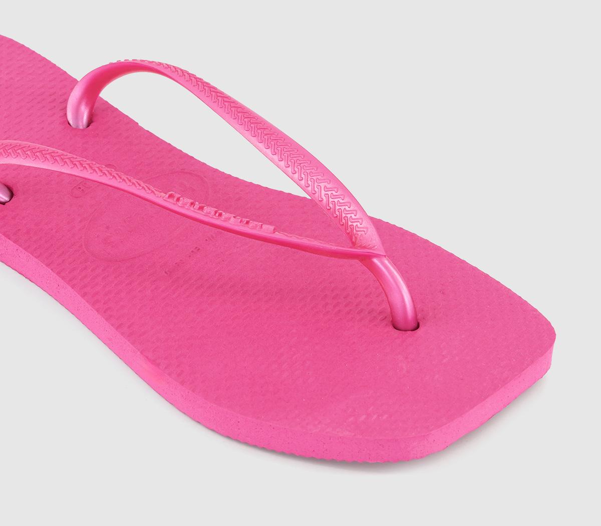 HavaianasSlim Square Flip Flops HavaianasSlim Square Flip FlopsPink Flux