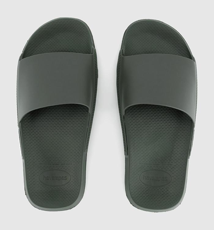 Havaianas Classic Slides Olive Green