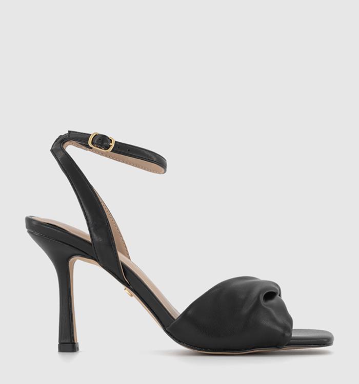 Office Nina Block Heel Sandals in Black Nubuck - Kate Middleton Shoes -  Kate's Closet