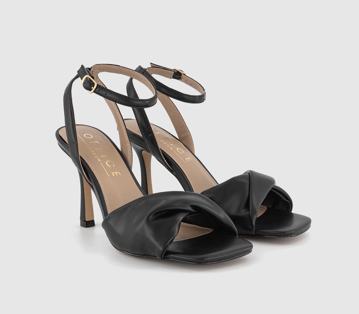 OFFICEHarlow Twist Vamp Heeled Sandals OFFICEHarlow Twist Vamp Heeled SandalsBlack