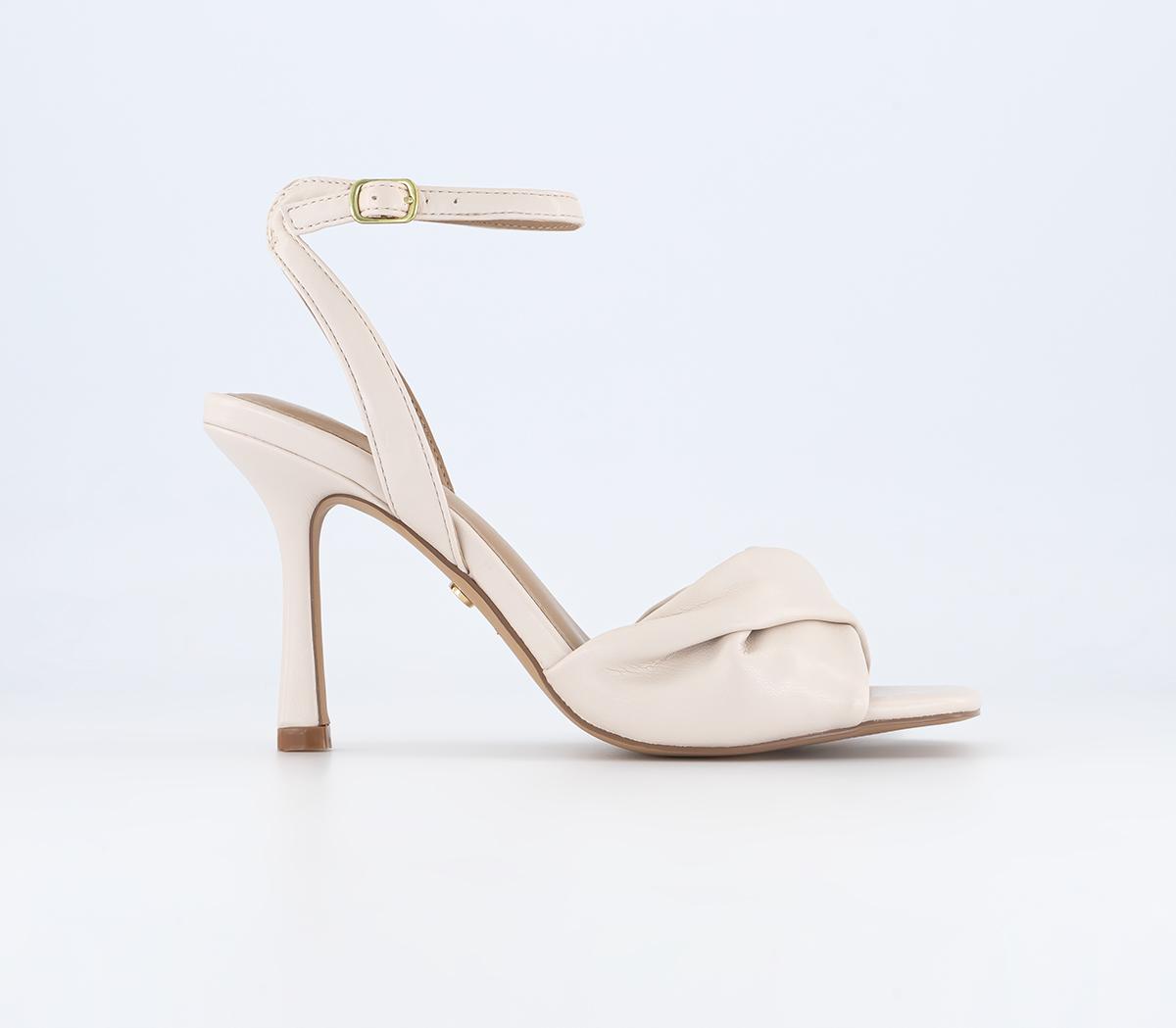 OFFICE Harlow Twist Vamp Heeled Sandals OFFICE Harlow Twist Vamp Heeled Sandals Off White