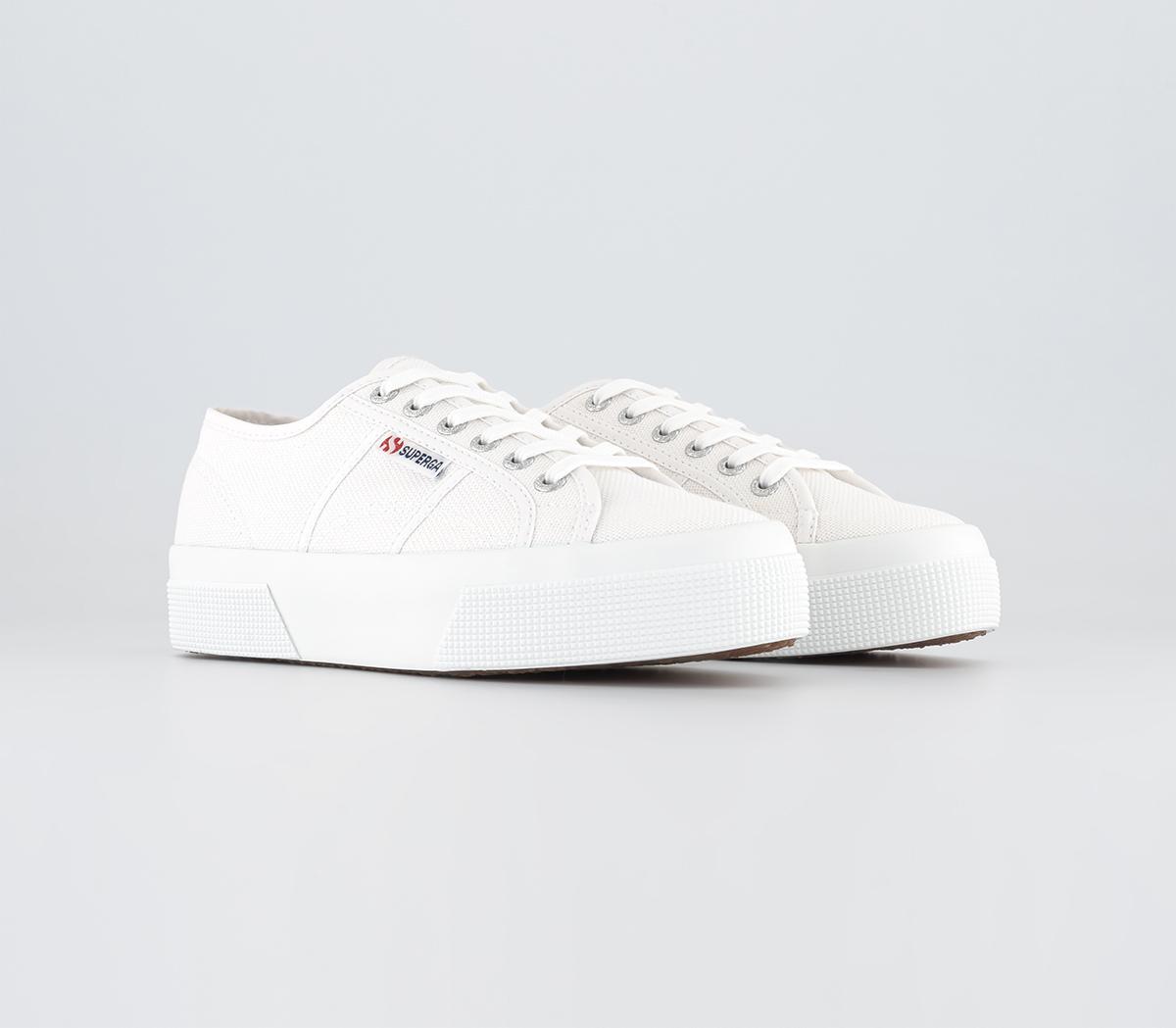 Superga 2740 Platform Trainers Superga 2740 Platform Trainers White