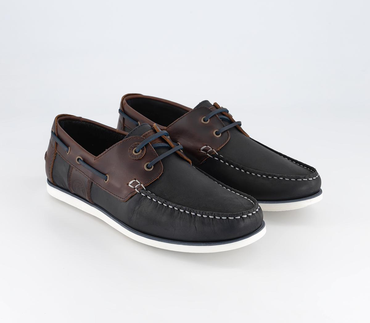 Barbour Barbour Wake Shoes Navy Brown - Boat Shoes