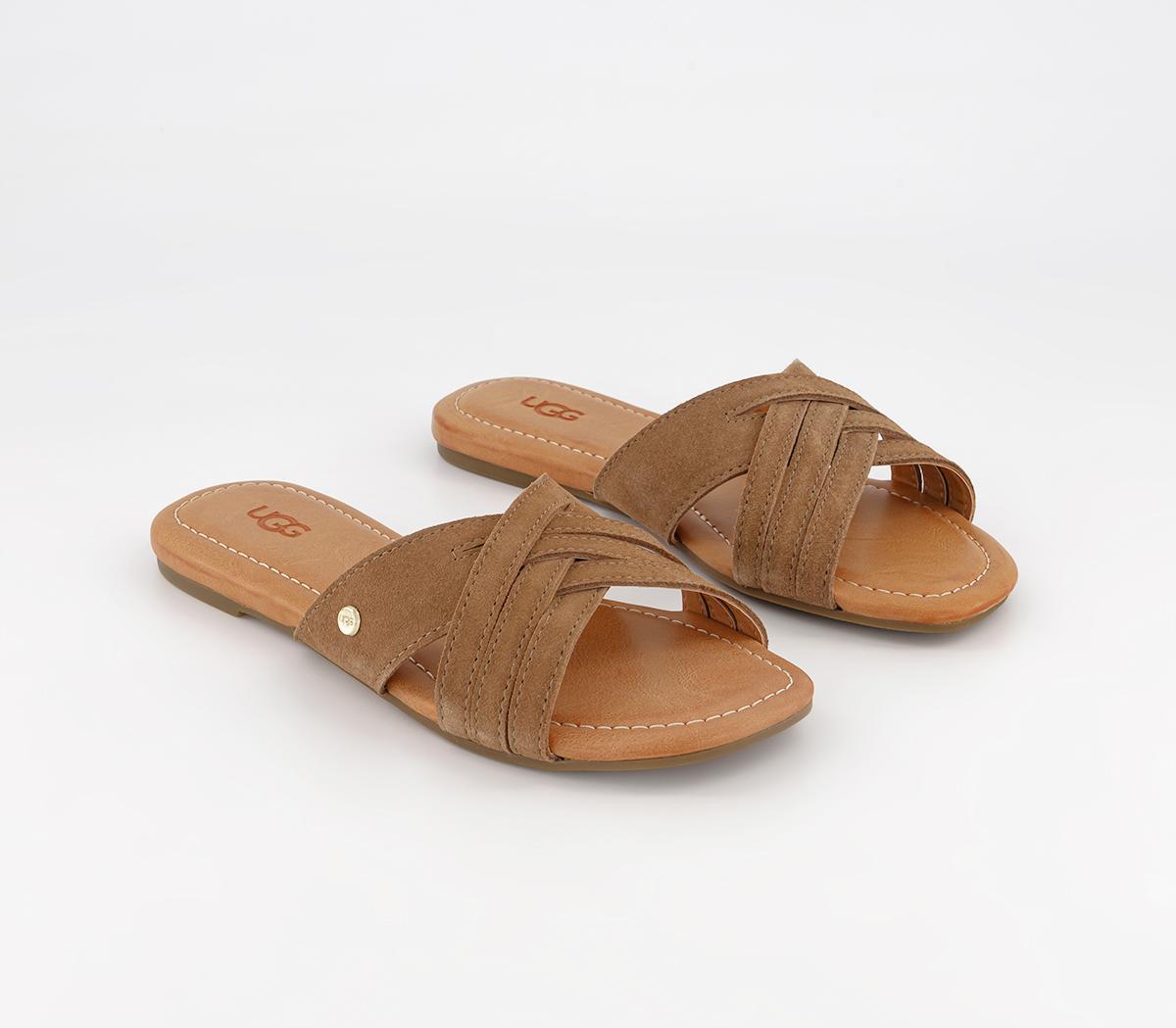 UGG Kenleigh Slides Chestnut - Women’s Sandals