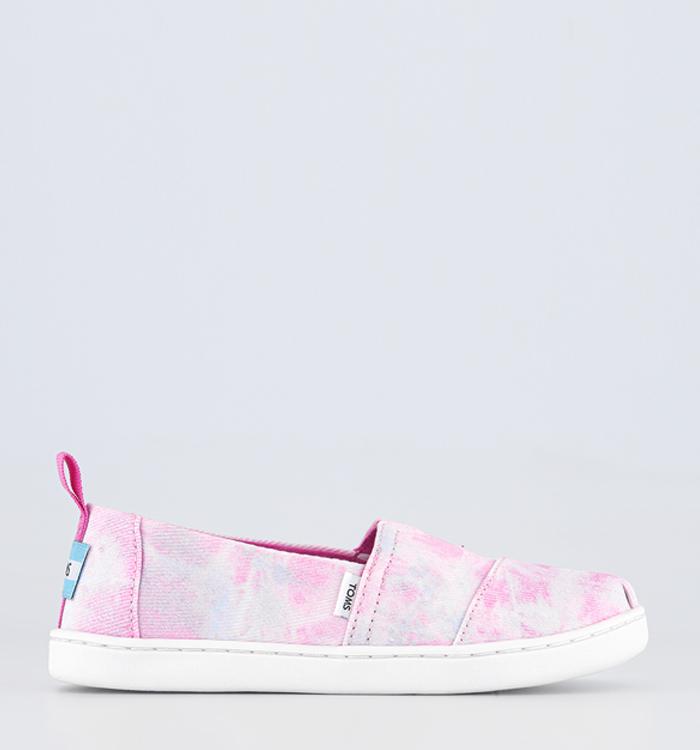 TOMS Toms Alpargata Youth Slip Ons Neon Pink