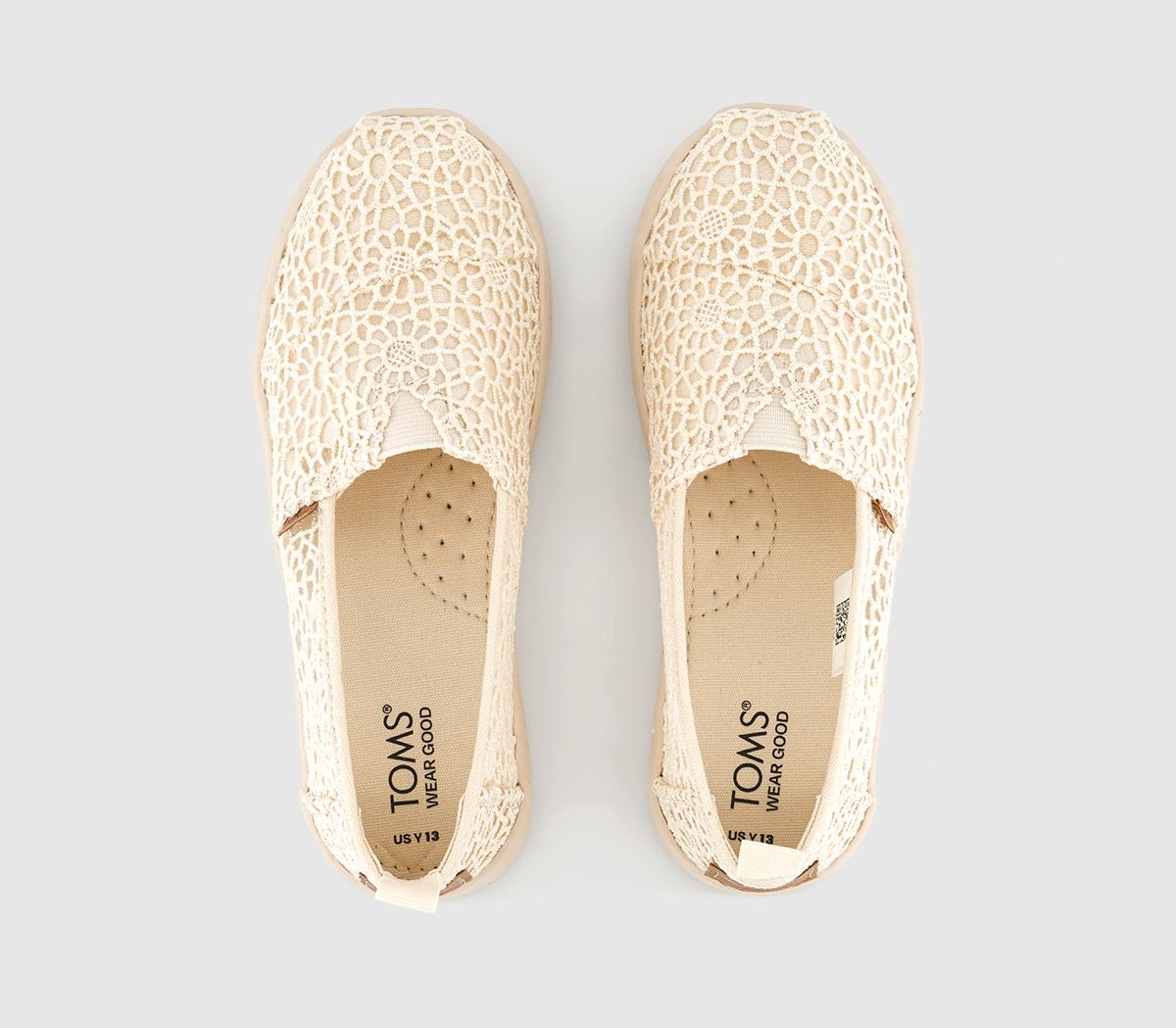 TOMSToms Alpargata Youth ShoesNatural Moroccan Crochet