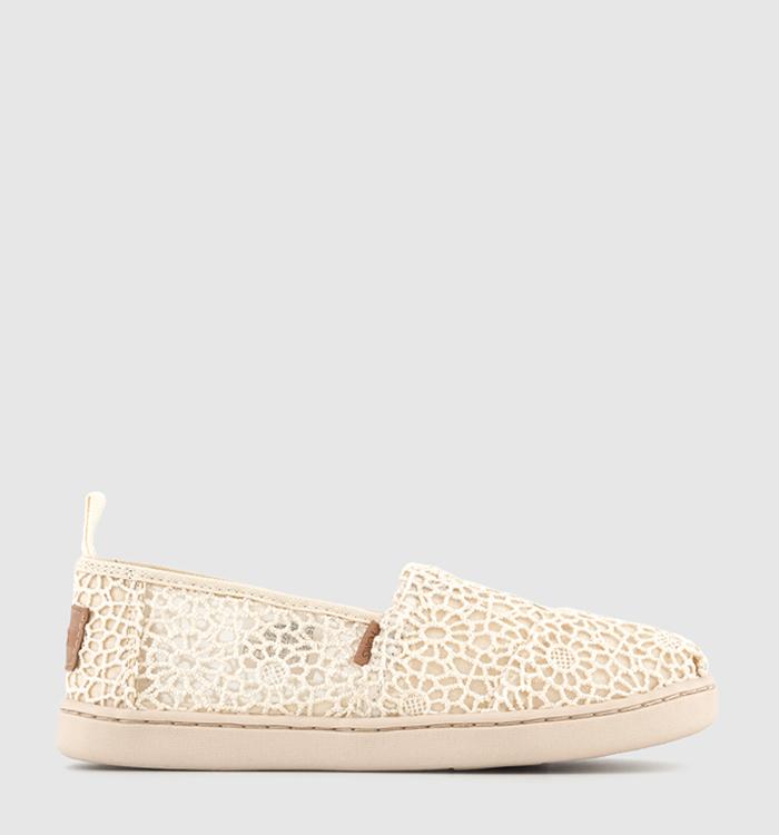 TOMS Toms Alpargata Youth Shoes Natural Moroccan Crochet