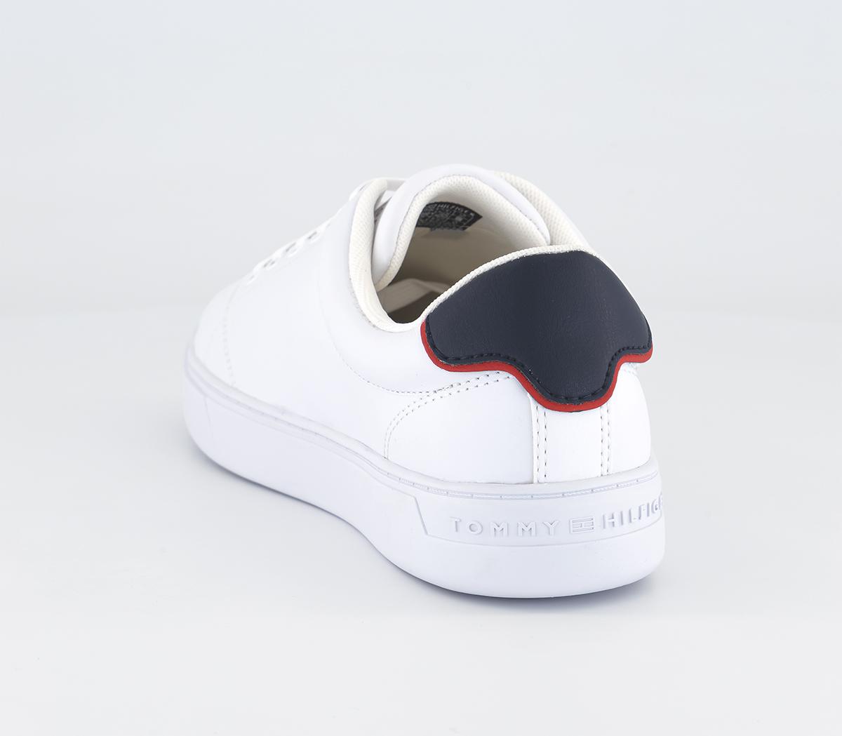 Tommy Hilfiger Elevated Essential Court Sneakers Tommy Hilfiger Elevated Essential Court Sneakers White Rwb