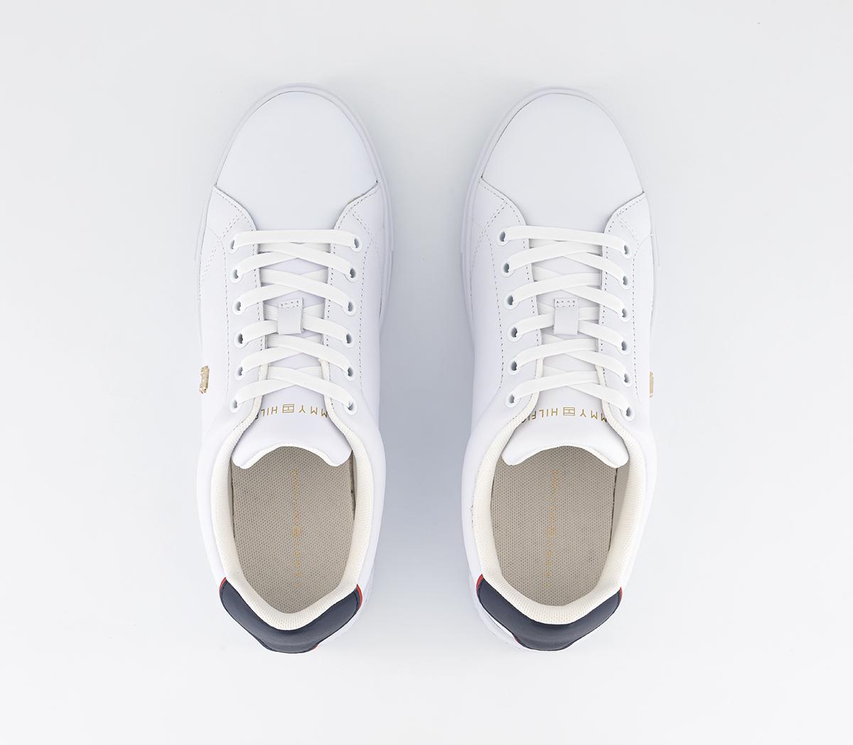 Tommy Hilfiger Elevated Essential Court Sneakers Tommy Hilfiger Elevated Essential Court Sneakers White Rwb