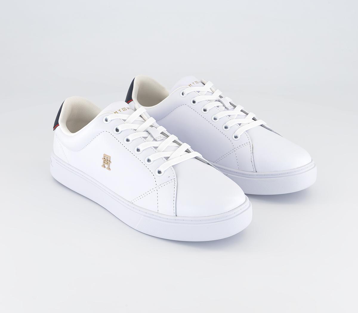 Tommy Hilfiger Elevated Essential Court Sneakers Tommy Hilfiger Elevated Essential Court Sneakers White Rwb