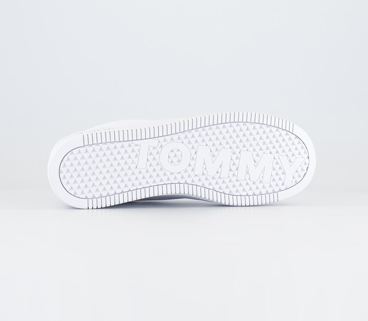 Tommy HilfigerTommy Jeans Flatform Ess Trainers White