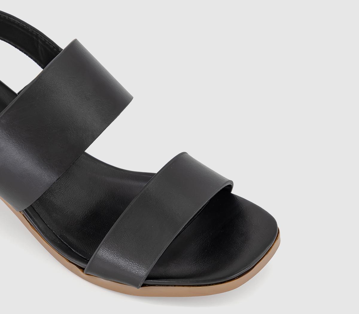 OFFICEMisty Comfort Double Strap SandalsBlack