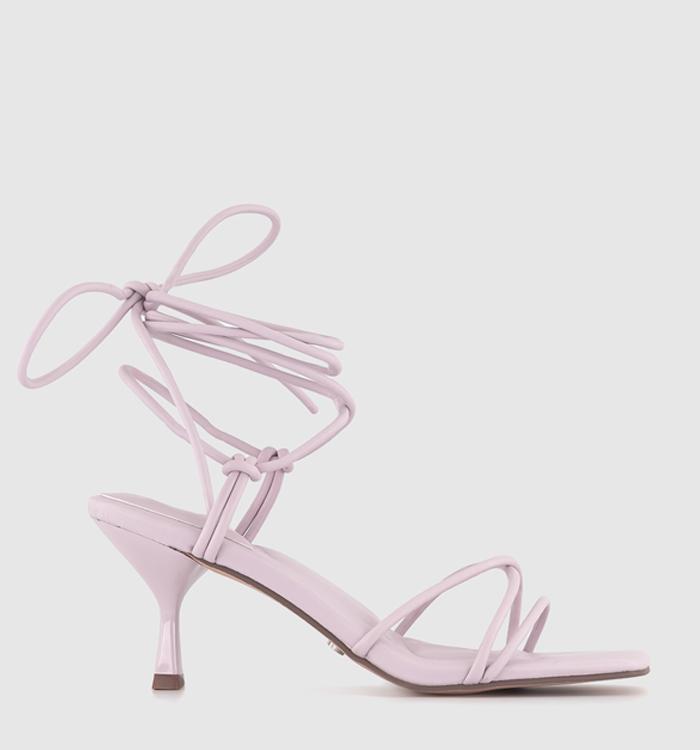 OFFICE Maddox Strappy Knot Kitten Heel Sandals Pink