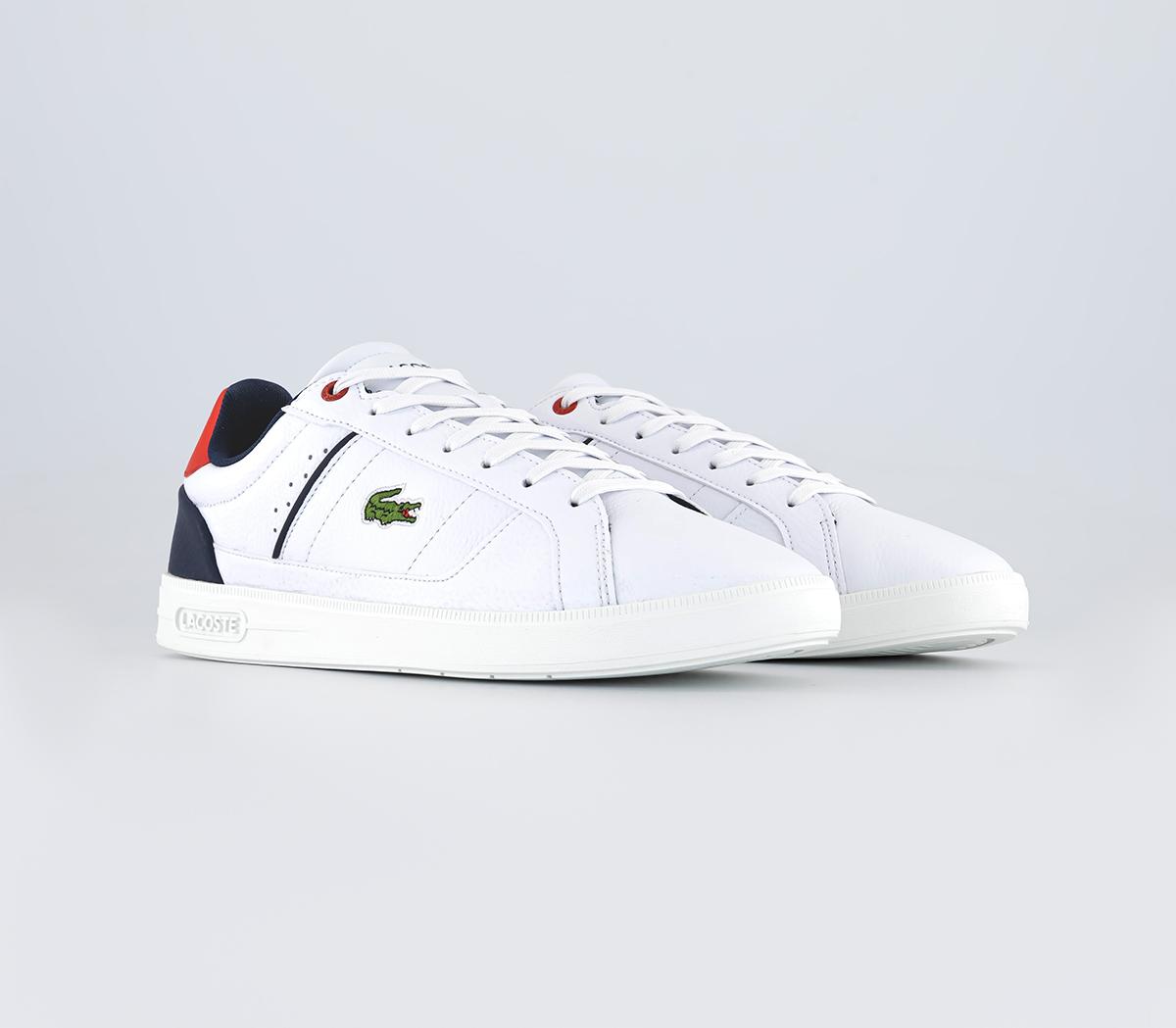 Lacoste Europa Pro Trainers White Navy - Men's Trainers